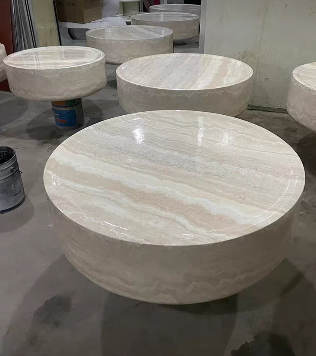 Clear Japanese Industrial Simple Cute Space Saving Coffee Table Unique Mesas Bajas Living Room Furniture Luxury Round Side Table