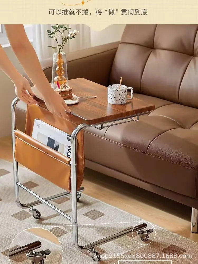 Versatile Side Table Small Coffee Table for Trolleys Dining Carts Wine Racks Bookshelves  Convenient  Flexible Storage Solution