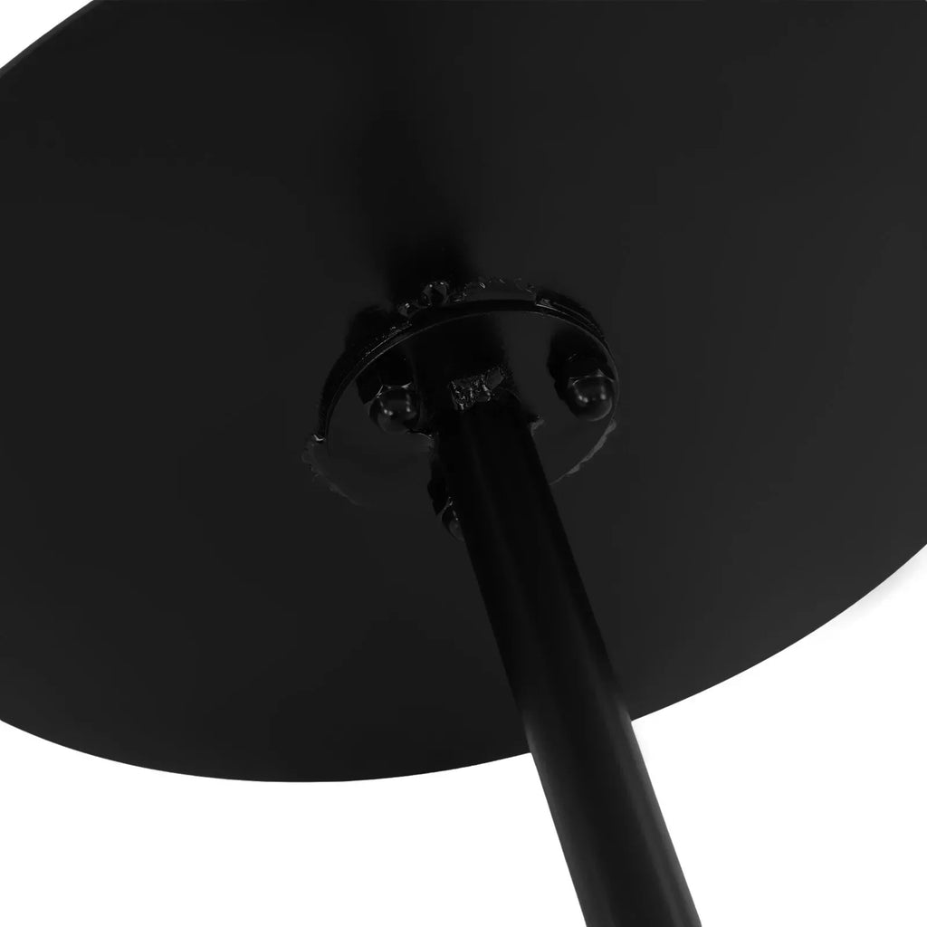 Wall Mounted L-Shaped Round Black Bar Table Space-Saving Table- Ideal for Coffee, Pub & Counter Use At Bar Height