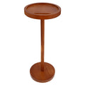 Round Wooden Small Coffee Tables with Phone Holder sofa corner tables with Thickened Base coffee table Living room furniture